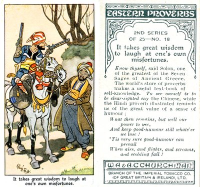 Ci vuole grande saggezza per ridere delle proprie disgrazie, 1932 da René Bull